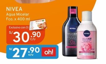 Mifarma NIVEA Agua Micelar Fco. x 400 ml oferta