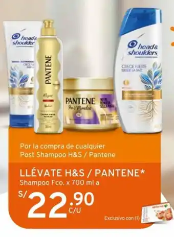 Mifarma H&S / Pantene Shampoo Fco. x 700 ml a oferta