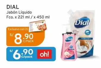 Mifarma DIAL Jabon Liquido Fco. x 221 ml / x 450 ml oferta