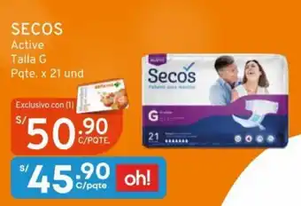 Mifarma SECOS Active Talla G Pqte x 21 und oferta
