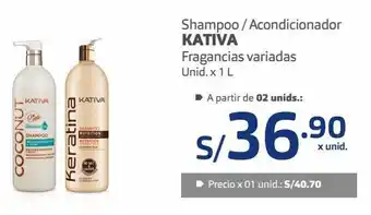Makro Shampoo / acondicionador kativa fragancias variadas unid. x 1 l oferta
