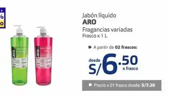 Makro Jabón líquido aro fragancias variadas frasco x 1 l oferta