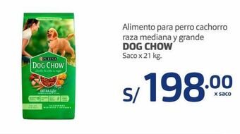 Makro Alimento para perro cachorro raza mediana y grande dog chow saco x 21 kg. oferta