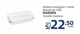 Makro Asadera rectangular / molde fleteado de 1600 marinex tamaño: mediano oferta