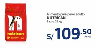 Makro Alimento para perro adulto nutrican saco x 25 kg. oferta