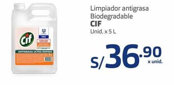 Makro Limpiador antigrasa biodegradable cif unid. x 5 l oferta
