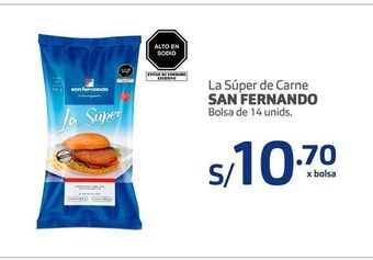 Makro La súper de carne san fernando bolsa de 14 unids oferta