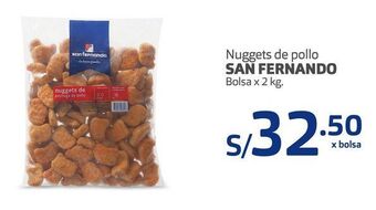 Makro Nuggets de pollo san fernando bolsa x 2 kg. oferta
