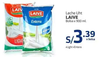 Makro Leche uht laive bolsa x 900 ml. oferta