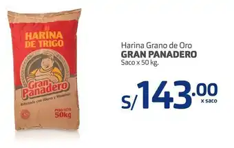 Makro Harina grano de oro gran panadero saco x 50 kg. oferta