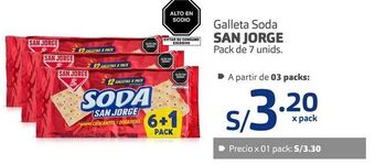 Makro Galleta soda san jorge pack de 7 unids. oferta