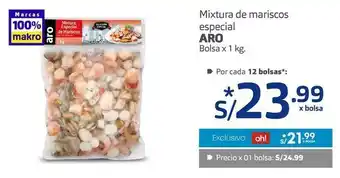 Makro Mixtura de mariscos especial aro bolsa x 1 kg. oferta