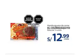 Makro Hamburguesa de carne el churrasquito oferta