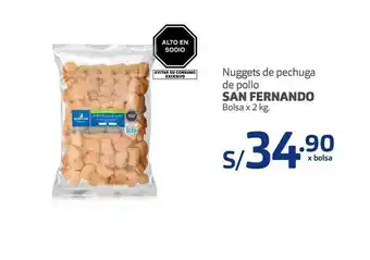 Makro Nuggets de pechuga de pollo san fernando oferta