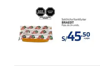 Makro Salchicha frankfurter braedt oferta