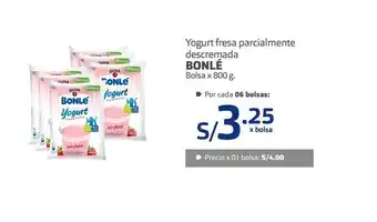 Makro Yogurt fresa parcialmente descremada bonlé oferta
