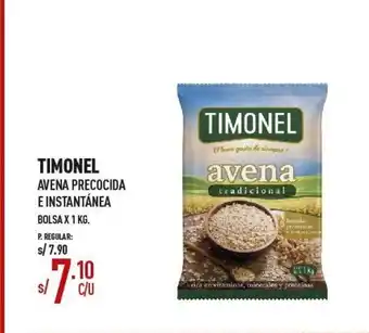 Vega TIMONEL Avena Precocida E Instantanea Bolsa x 1kg oferta