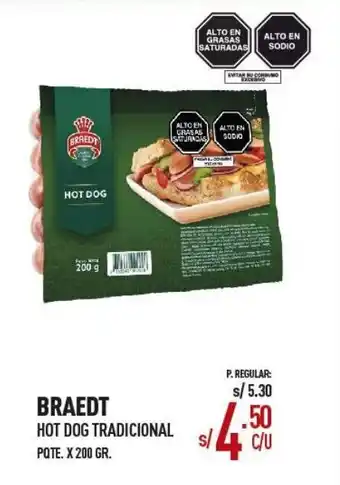 Vega BRAEDT Hot Dog Tradicional oferta