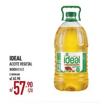 Vega IDEAL Aceite Vegetal oferta