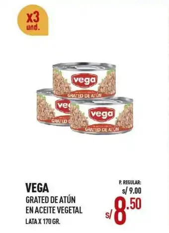 Vega VEGA Grated de Atun en Aceite Vegetal oferta