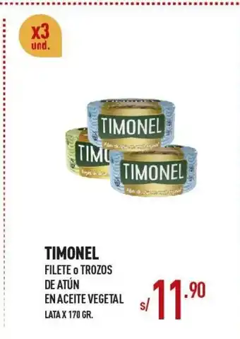Vega TIMONEL Filete o Trozos De Atun en Aceite Vegetal oferta