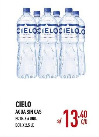 Vega CIELO Agua Sin Gas oferta