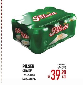 Vega PILSEN Cerveza Twelve Pack Lata x 355 ml oferta