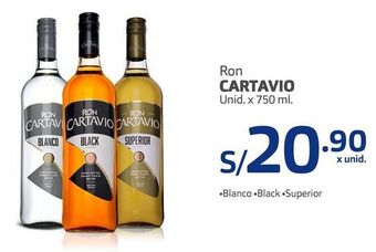 Makro Ron cartavio unid. x 750 ml oferta