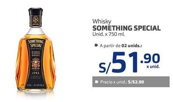 Makro Whisky something special unid. x 750 ml. oferta