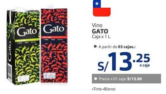 Makro Vino gato caja x 1 l oferta