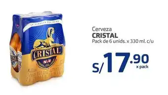 Makro Cerveza cristal pack de 6 unids. x 330 ml. c/u oferta