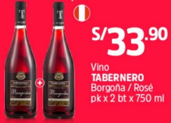 Plaza Vea Vino Tabernero Borgoña / Rosé 2x750ml oferta