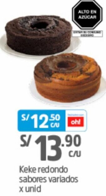 Plaza Vea Keke Redondo Sabores Variados oferta