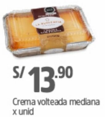 Plaza Vea Crema Volteada Mediana oferta