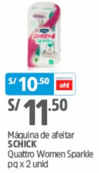 Plaza Vea Máquina de Afeitar Schick 2 Unid oferta
