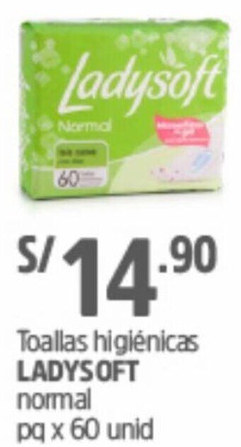 Plaza Vea Toallas Higiénicas Ladysoft 60 Unid oferta