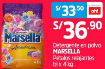 Plaza Vea Detergente en Polvo Marsella 4kg oferta