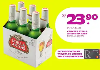 Tambo Cerveza Stella Artois 6 x 330ml oferta