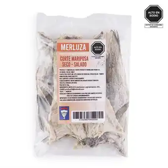 Tottus Merluza corte mariposa seco salado 450 gr oferta