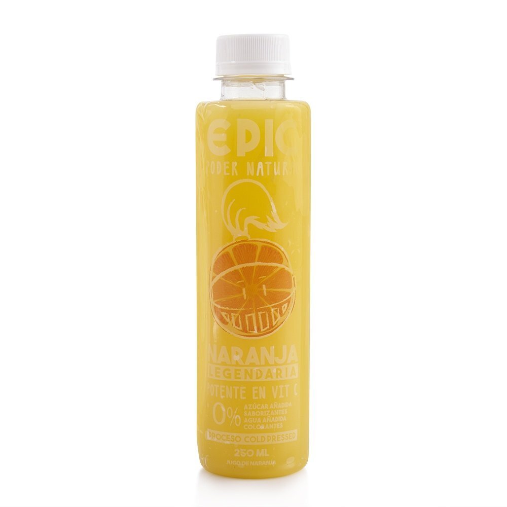 Jugo de naranja epic 250 ml oferta en Tottus