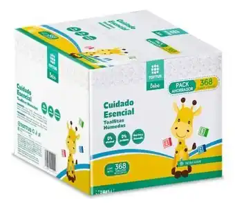 Tottus Toallas hum tottus esencial caja 2 x 184 oferta