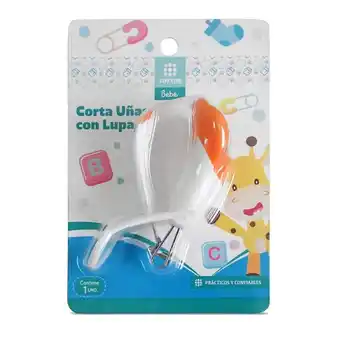 Tottus Corta uñas con lupa naranja oferta