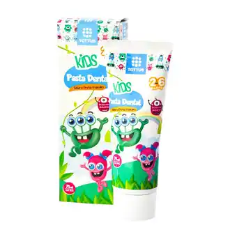 Tottus Crema dental kids 2 a 6 años oferta