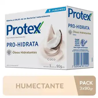Tottus Jabón antibacterial pro hidrata coco oferta