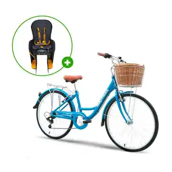 Tottus Asiento trasero de bicicleta para ninos gris+ bicicleta aro 26 city t19 oferta