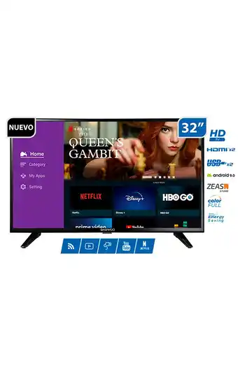 Tiendas EFE Tv led 32" hd smart dw-32a214hd digital oferta