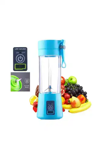 Tiendas EFE Mini licuadora portátil usb - celeste oferta