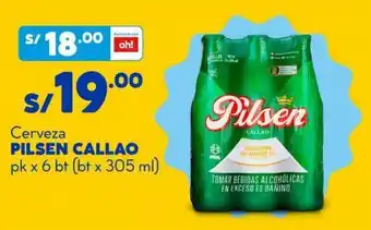 Mass Cerveza Pilsen Callao 6 x 305ml oferta