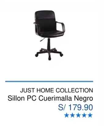 Maestro Just Home Collection Sillon PC Palle Cuerimalla Negro oferta
