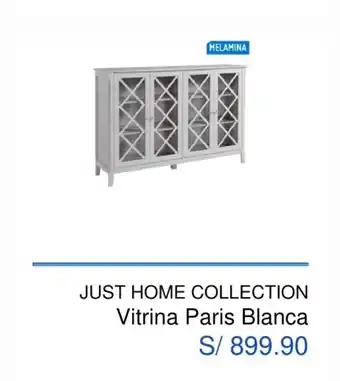 Maestro Just Home Collection Vitrina Paris Blanca oferta